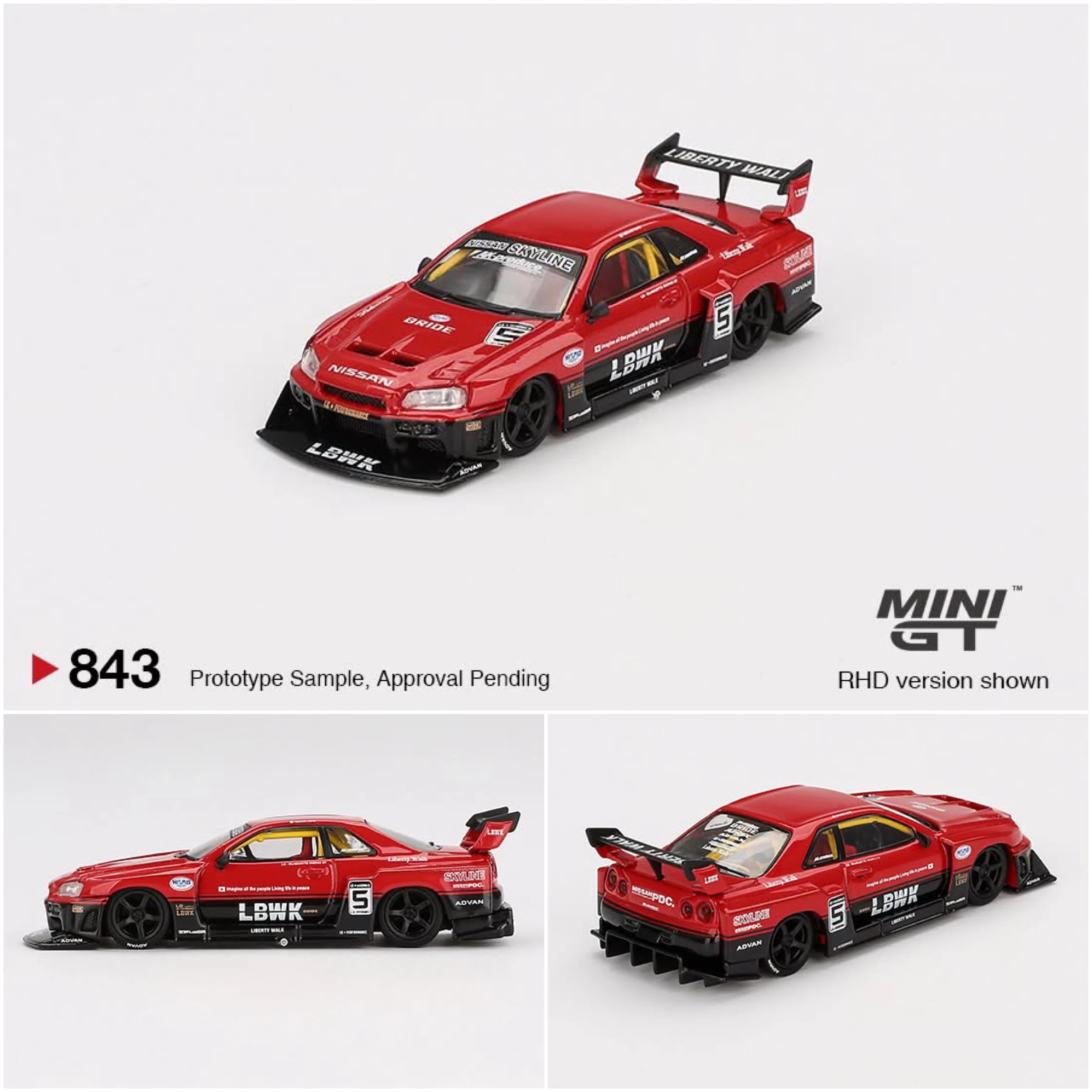 MINI GT MINIGT 843 Nissan LB-ER34 Super Silhouette SKYLINE