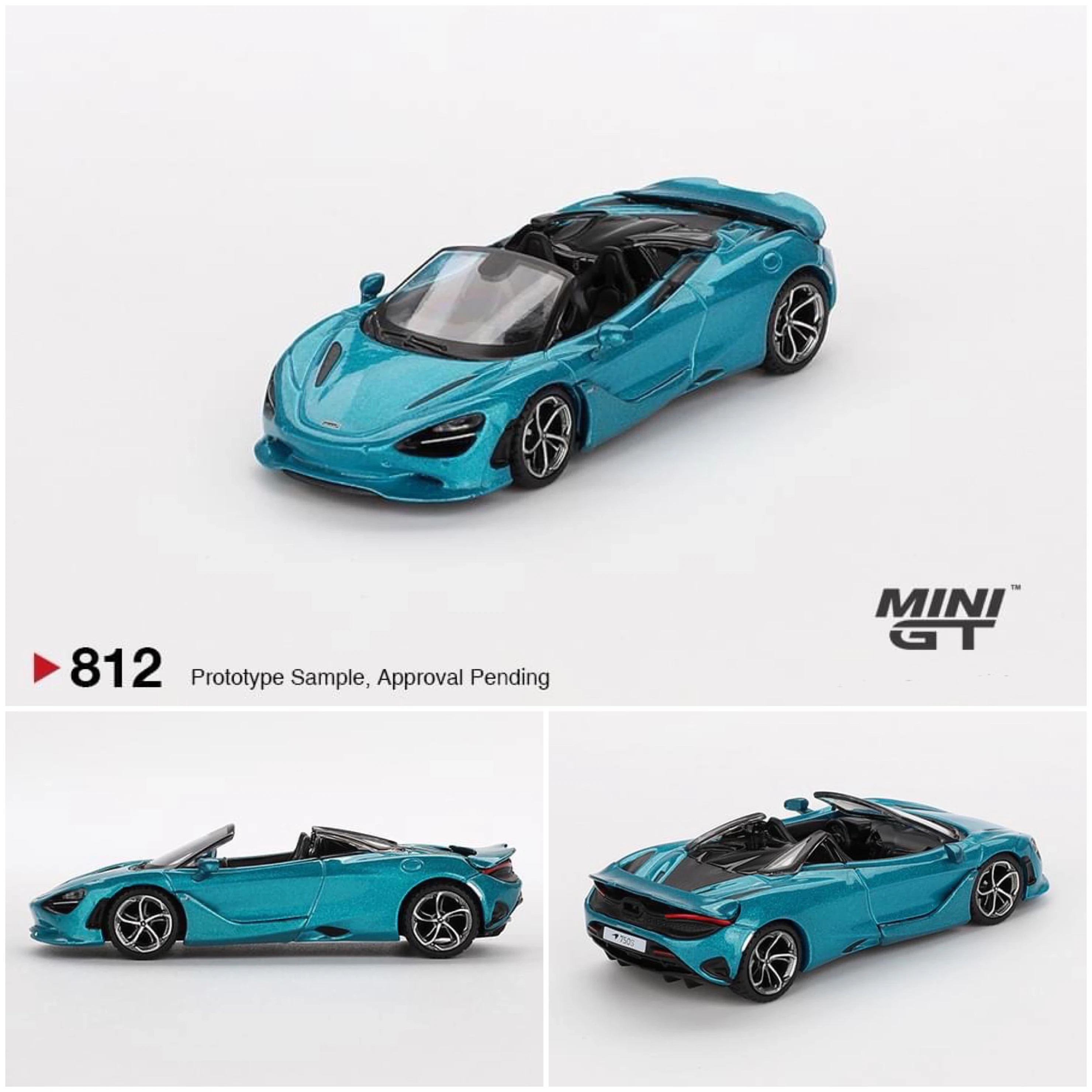 ミニカー MINIGT Mini GT 1:64 Lamborghini Aventador SVJ Roadster Griglo Telesto
