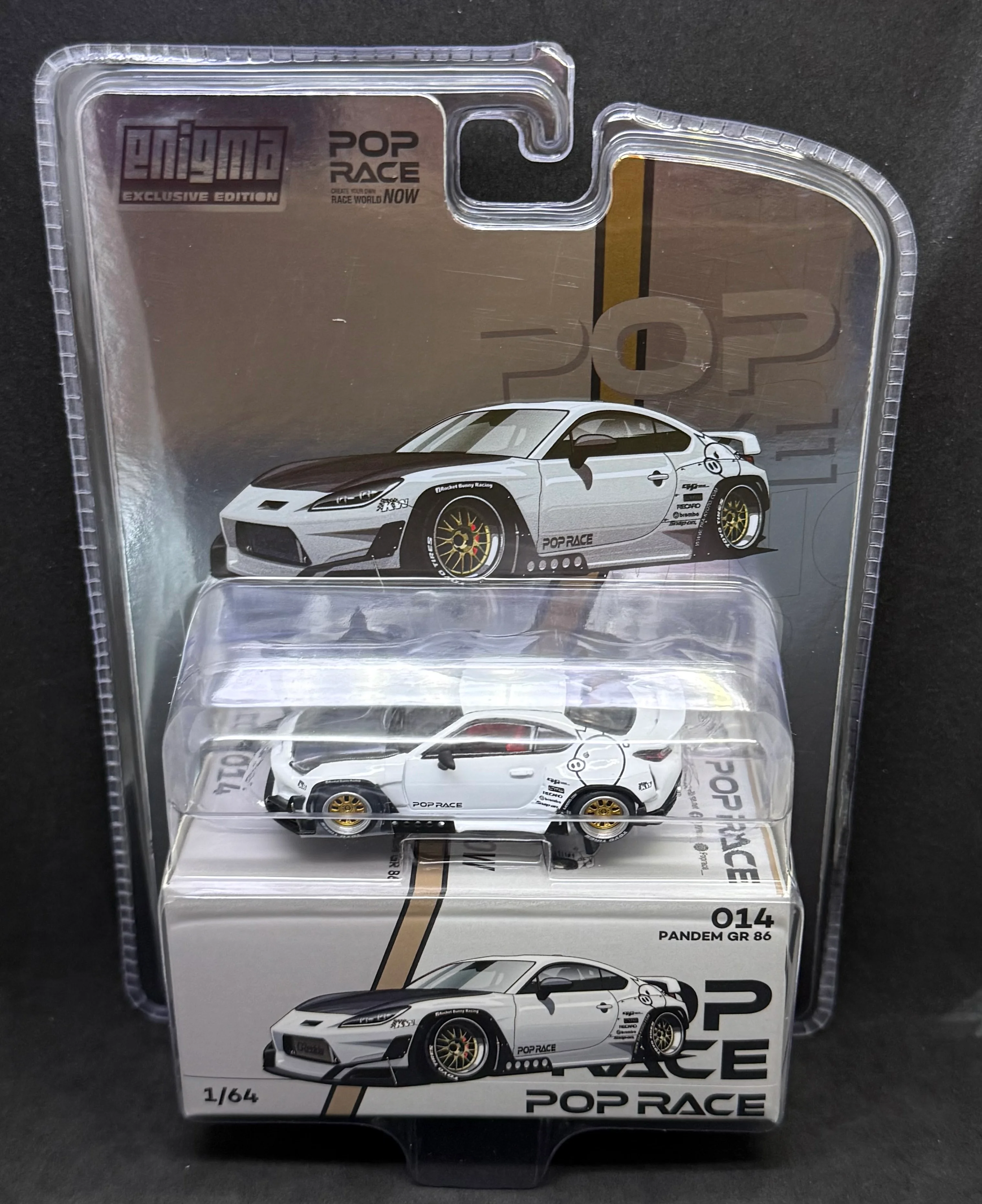 POP RACE 1/64 PANDEM GR86 - CRYSTAL WHITE PEARL poprace - JackFat Toys