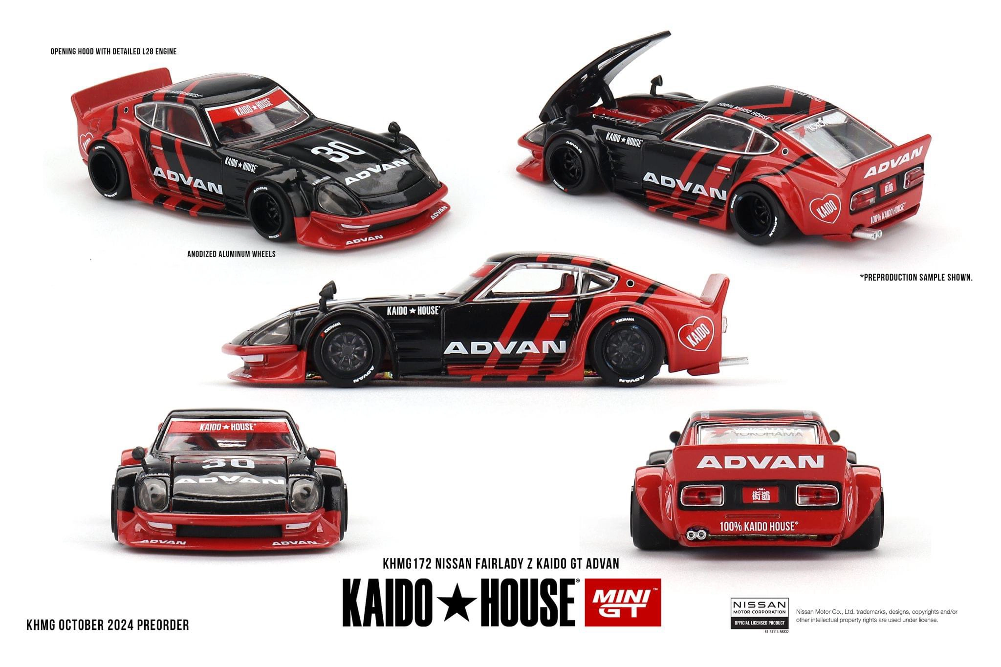 MINIGT KAIDO HOUSE LTDEDN 限定版 Kaido House X MINI GT 172 Nissan Fairlady Z Kaido GT ADVAN