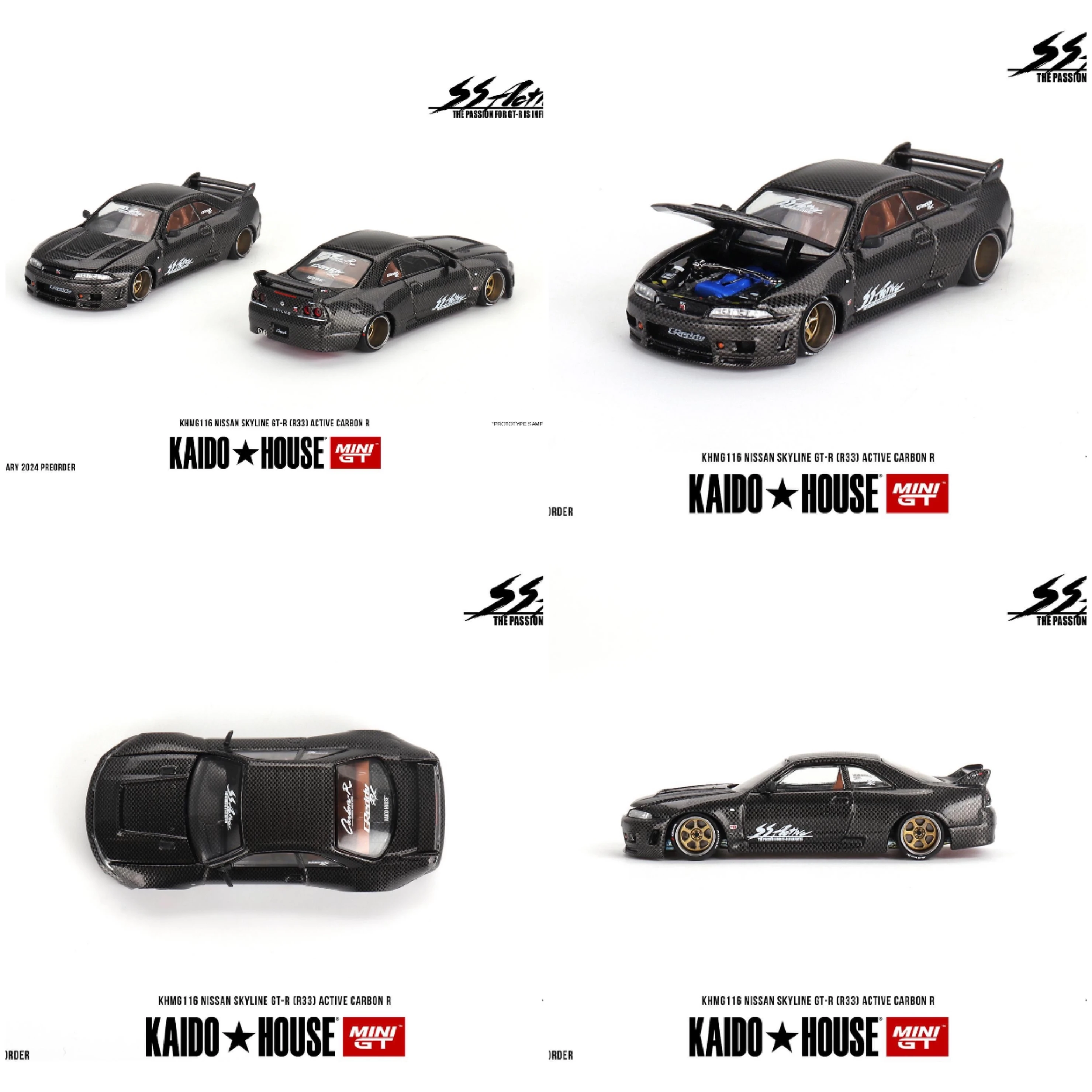 Kaido House X MINI GT 116 Nissan Skyline GTR (R33) Active