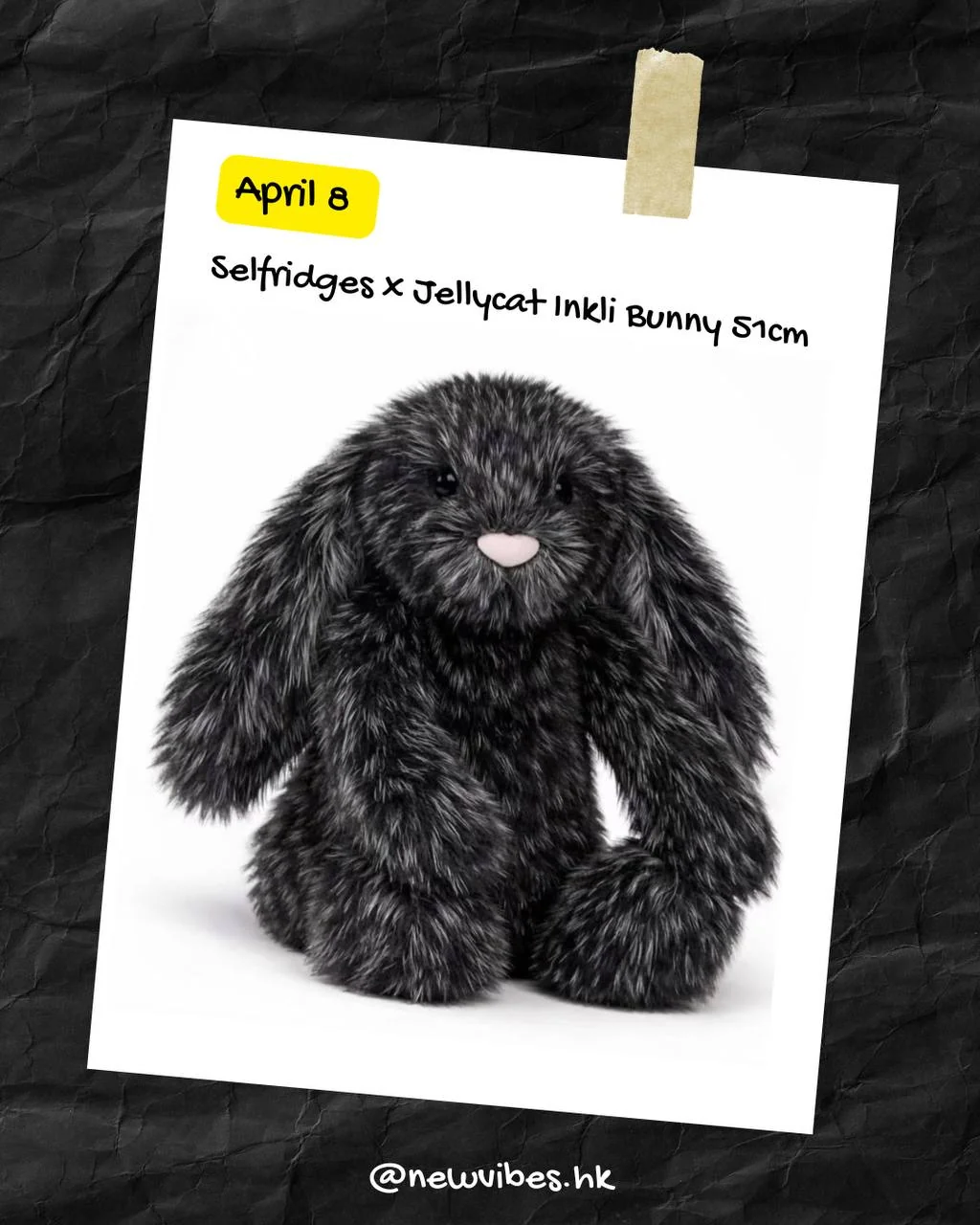 Jellycat x Selfridges Inkli Bunny 51cm - newvibeshk