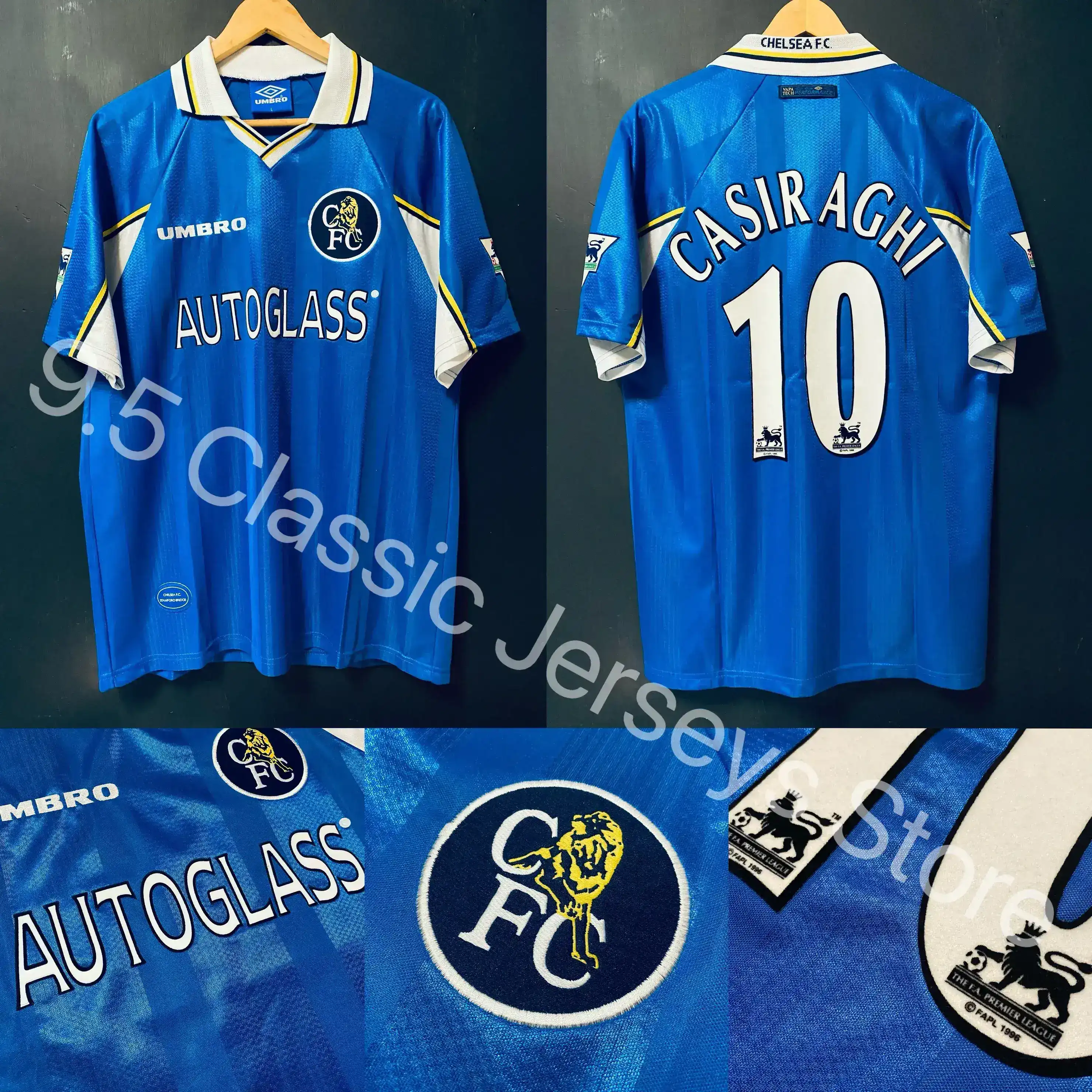 チェルシー 98/99 ホーム ユニフォーム #10 CASIRAGHIカシラギ CHELSEA 1997 1998 1999 HOME FOOTBALL SHIRT #10 CASIRAGHI