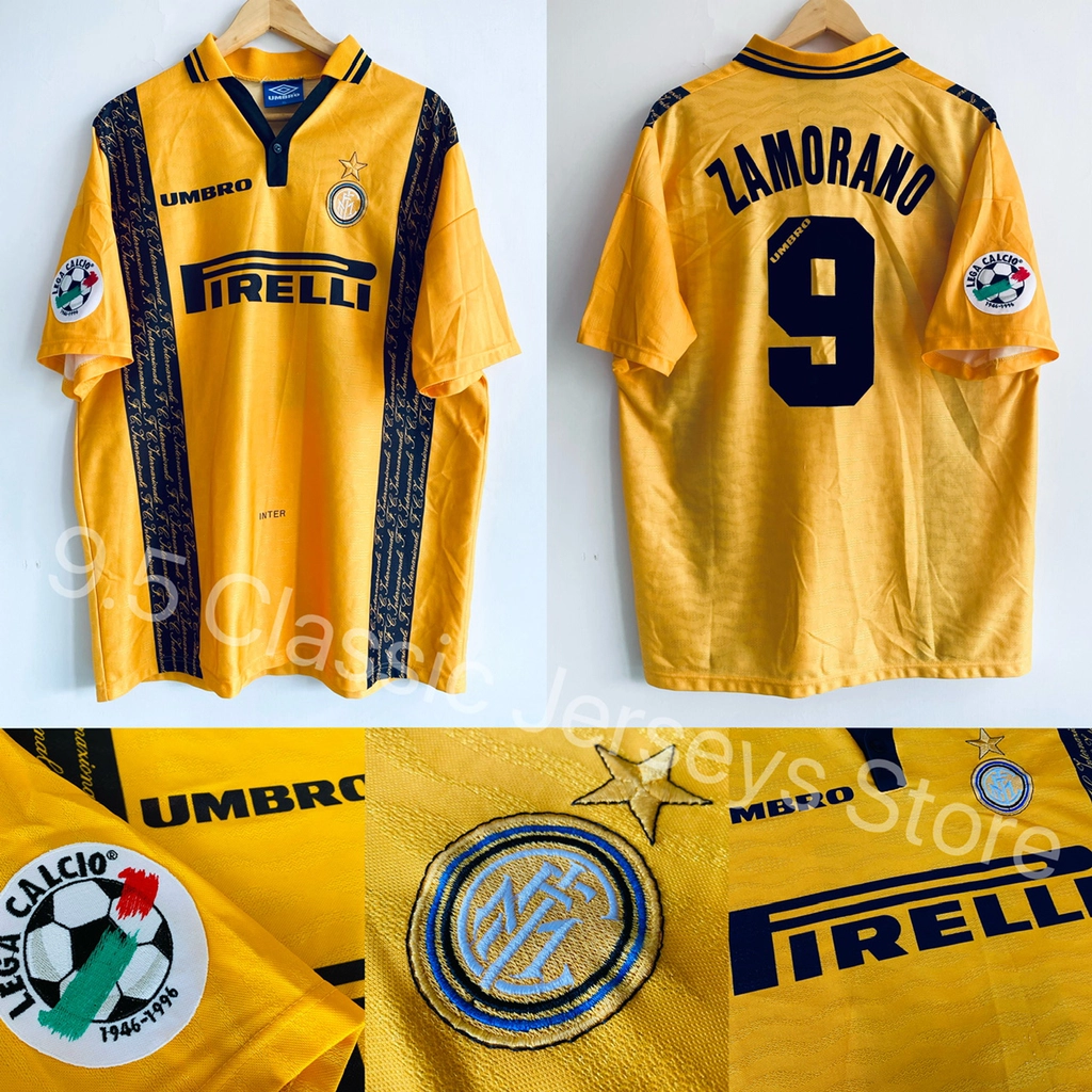 96/97 Inter Milan 3rd away #9 ZAMORANO - DiGa Sakka 球衣專賣店x 九 