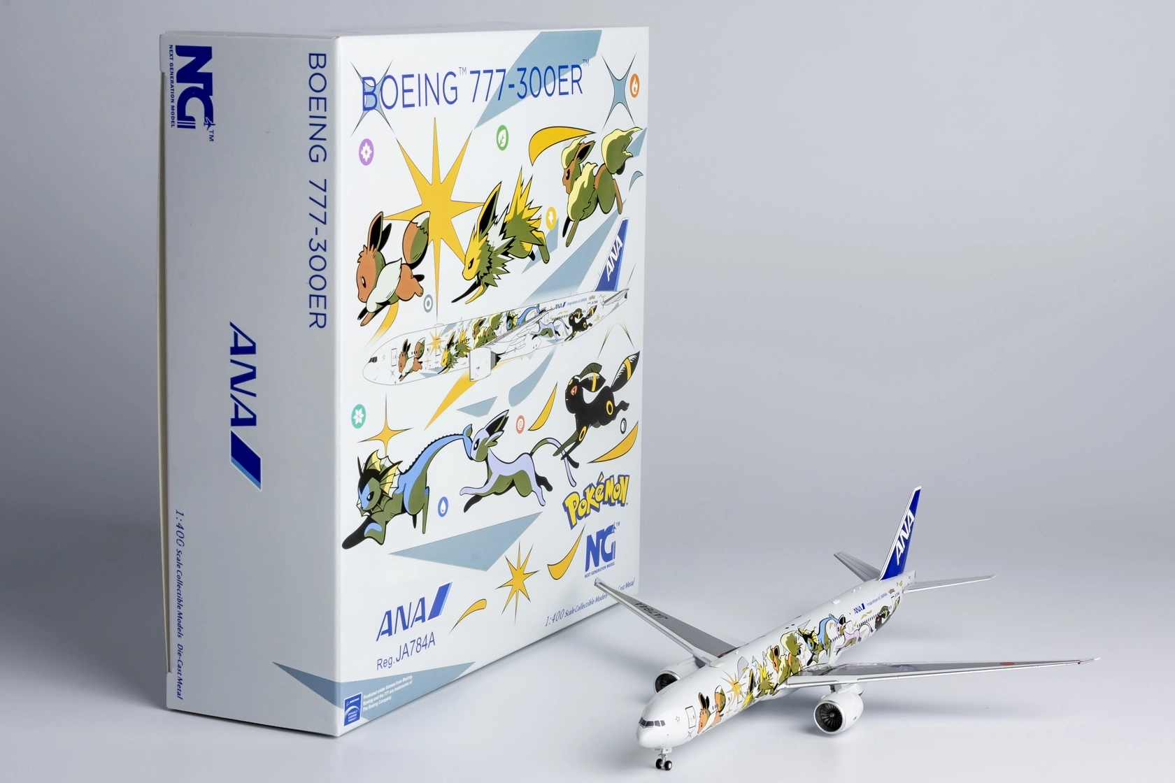 Instock] NG Model 73037 1/400 ANA 777-300ER JA784A Eevee Jet NH cs