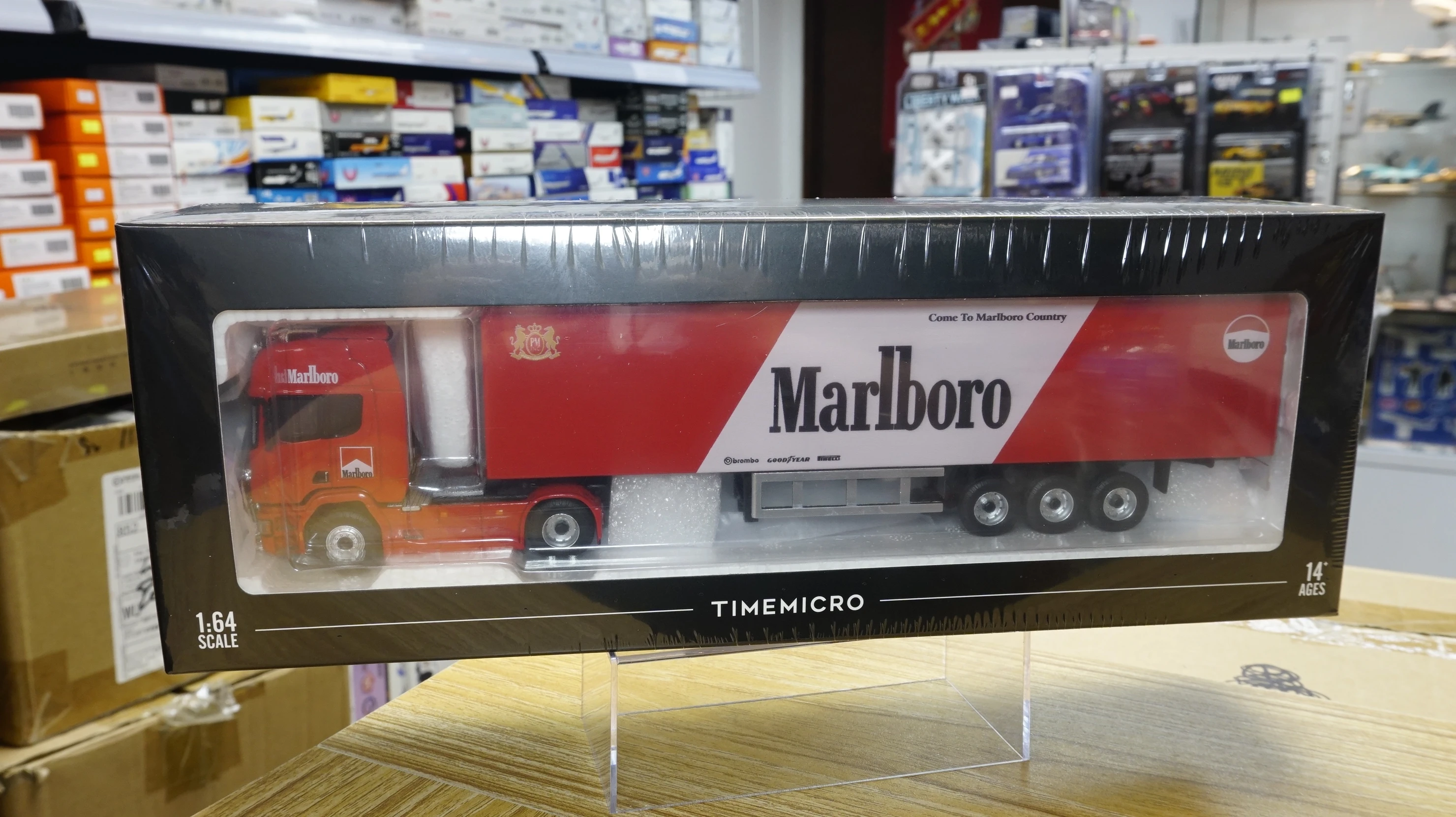 現貨Instock] Time Micro 1/64 Scania Container truck Marlboro - The