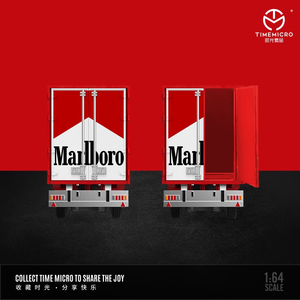現貨Instock] Time Micro 1/64 Scania Container truck Marlboro