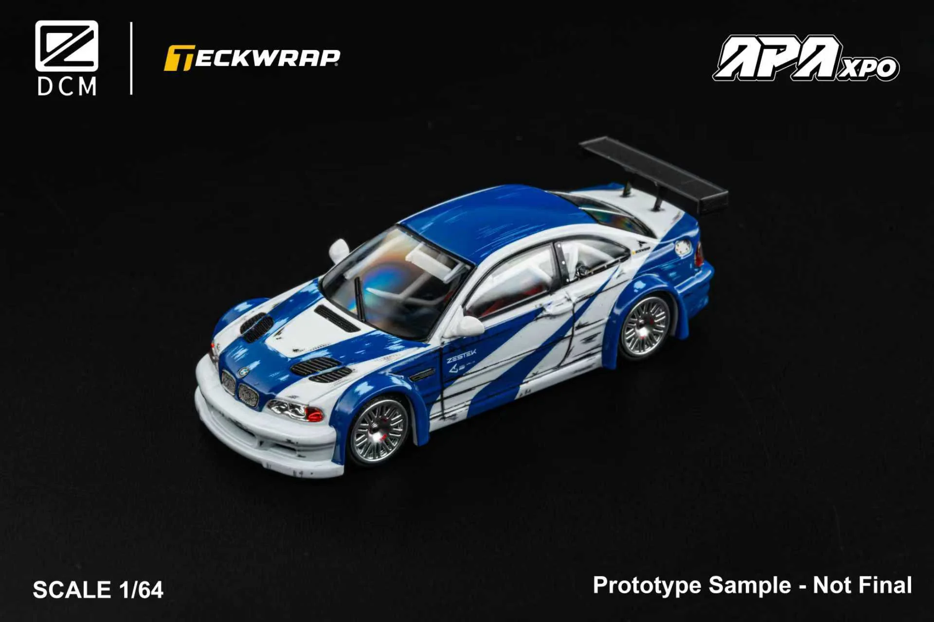 DCM 1/64 BMW E46 M3 GTR Need for Speed Comics Version Diecast