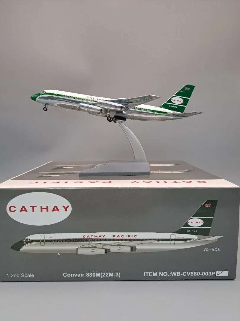 JFox 1/200 Cathay Pacific Convair CV880 VR-HGA - 收藏家模型