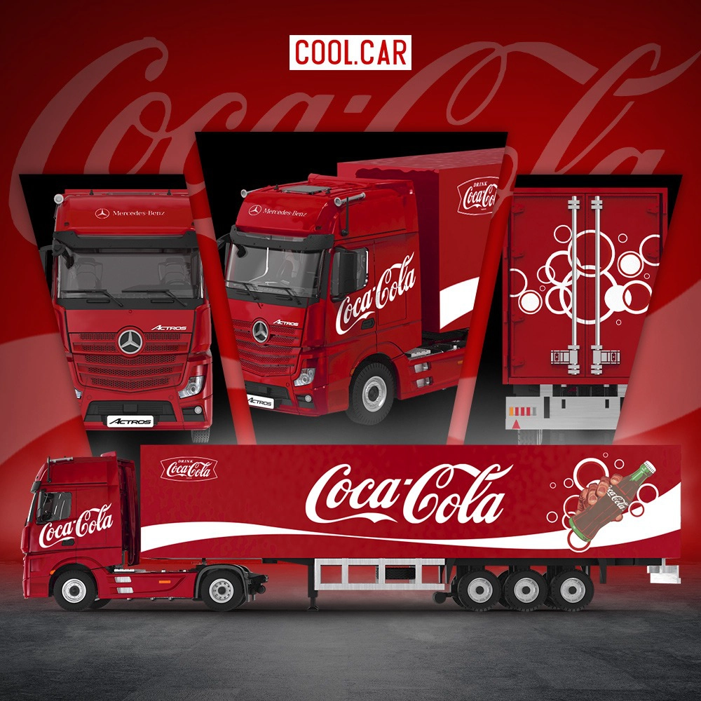 Coca-Cola トレーラー ミニカー Mercedes-Benz $_10.JPG?set_id=880000500F