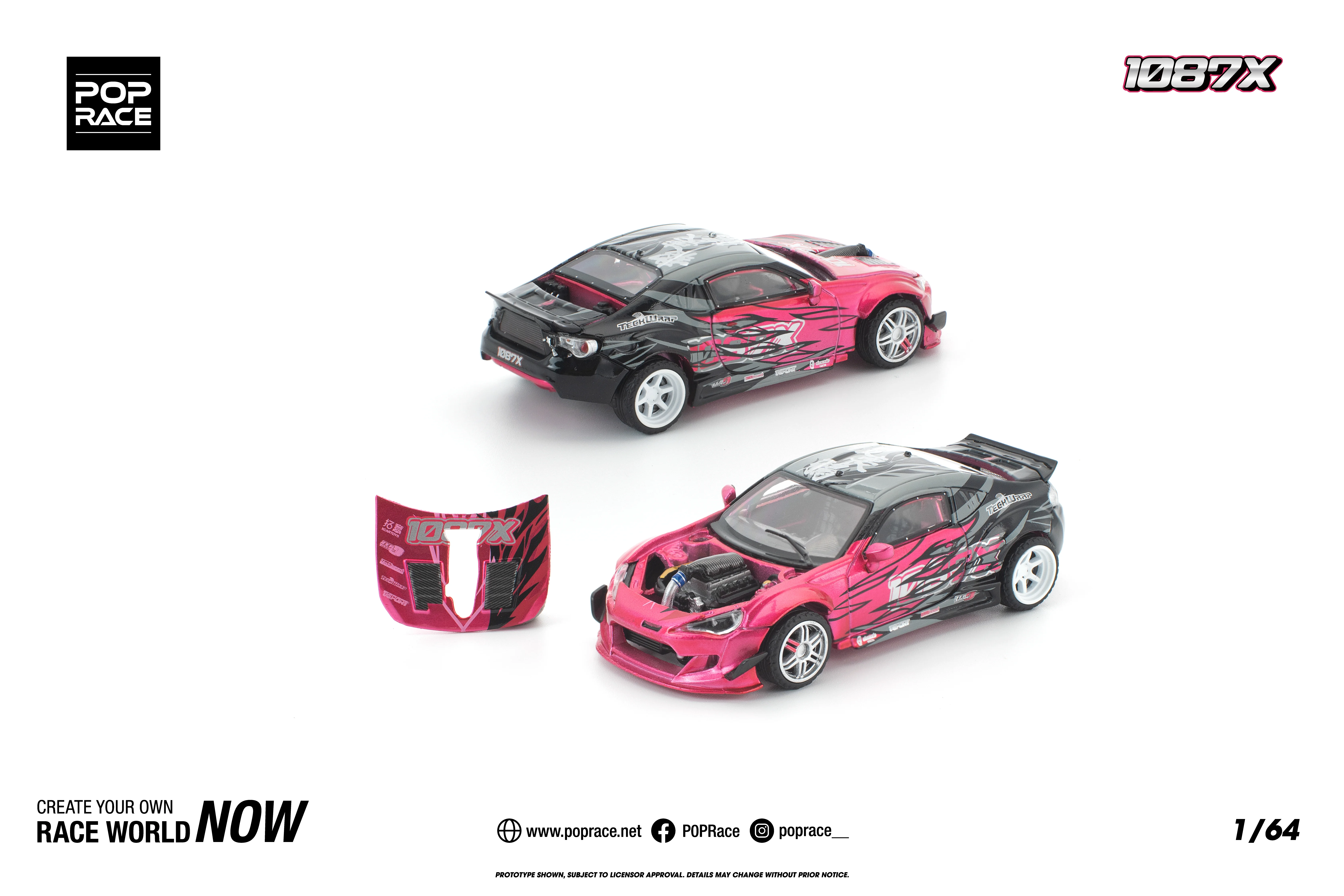 POP Race 1/64 1087X GT86 - 收藏家模型飛機模型汽車模型專門店