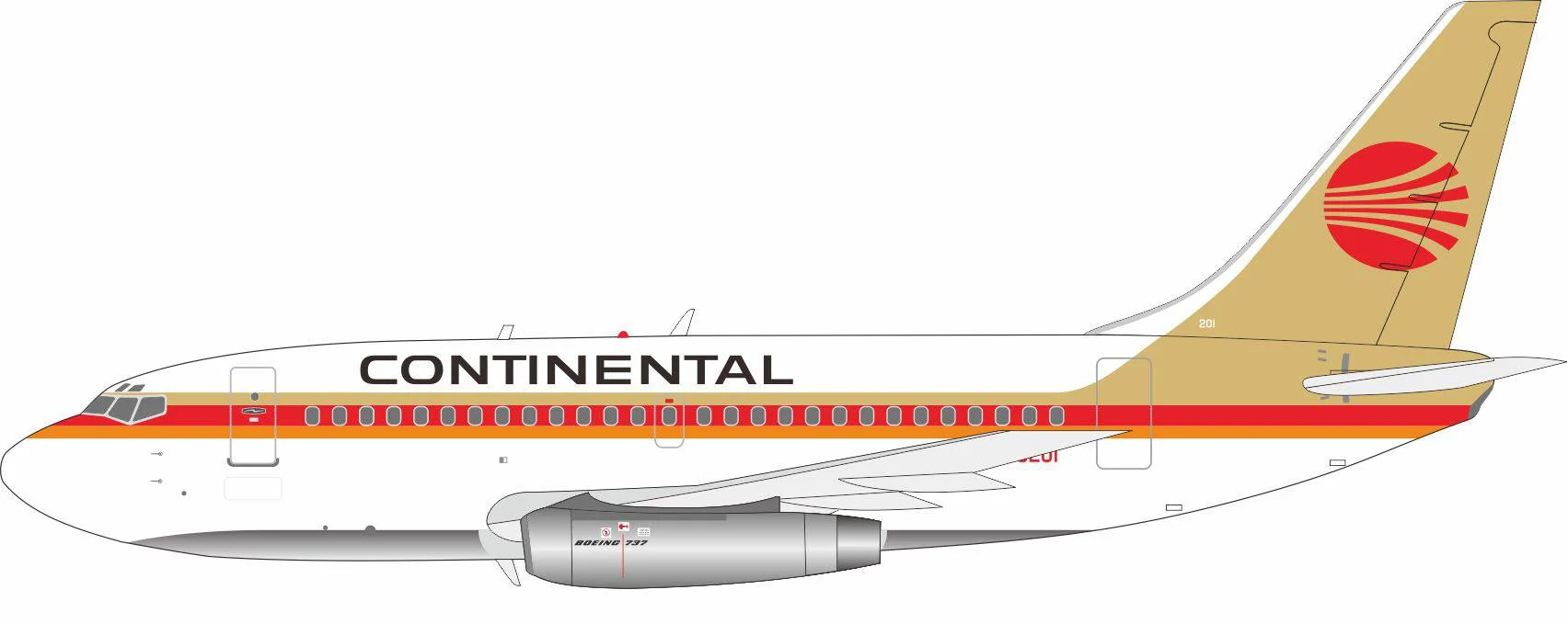 航空機・ヘリコプター Inflight1:200 CONTINENTAL B707-300N17329 INFLIGHT ボーイング 707−300 パンアメリカン航空 INFLIGHT