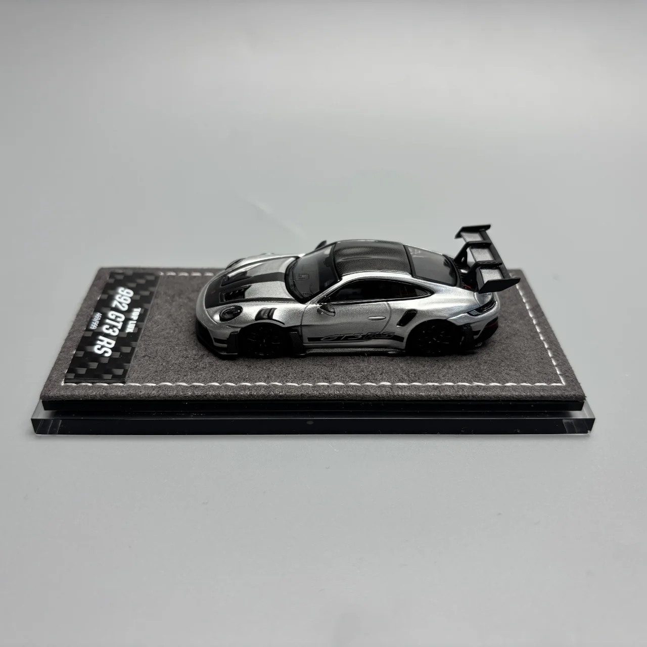 TOP LUX 1/64 Porsche 992GT3RS Silver Diecast Model - 收藏家模型