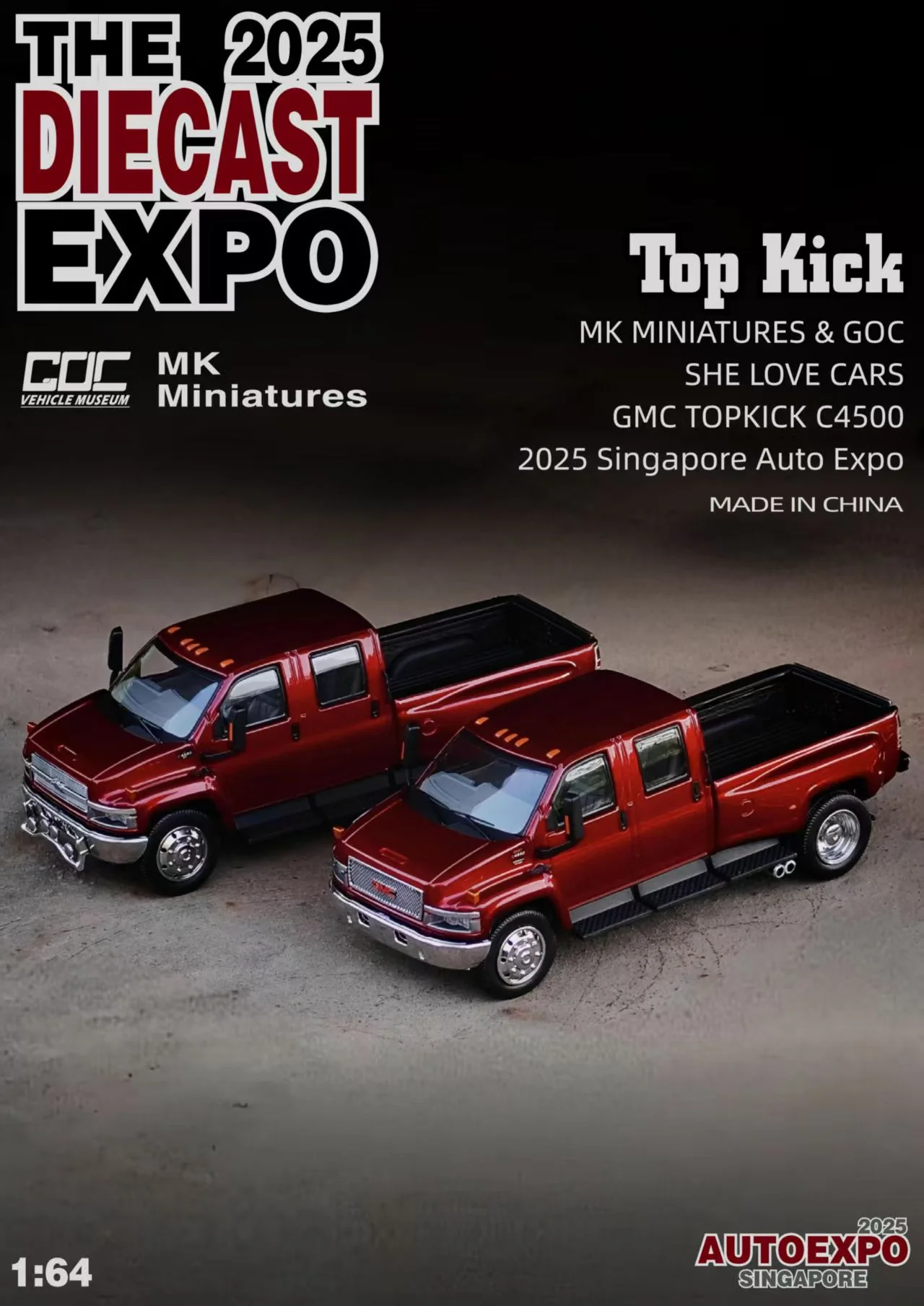 GOC X MK Miniatures 1/64 GMC TOPKICK & Chevrolet KODIAK Pickup