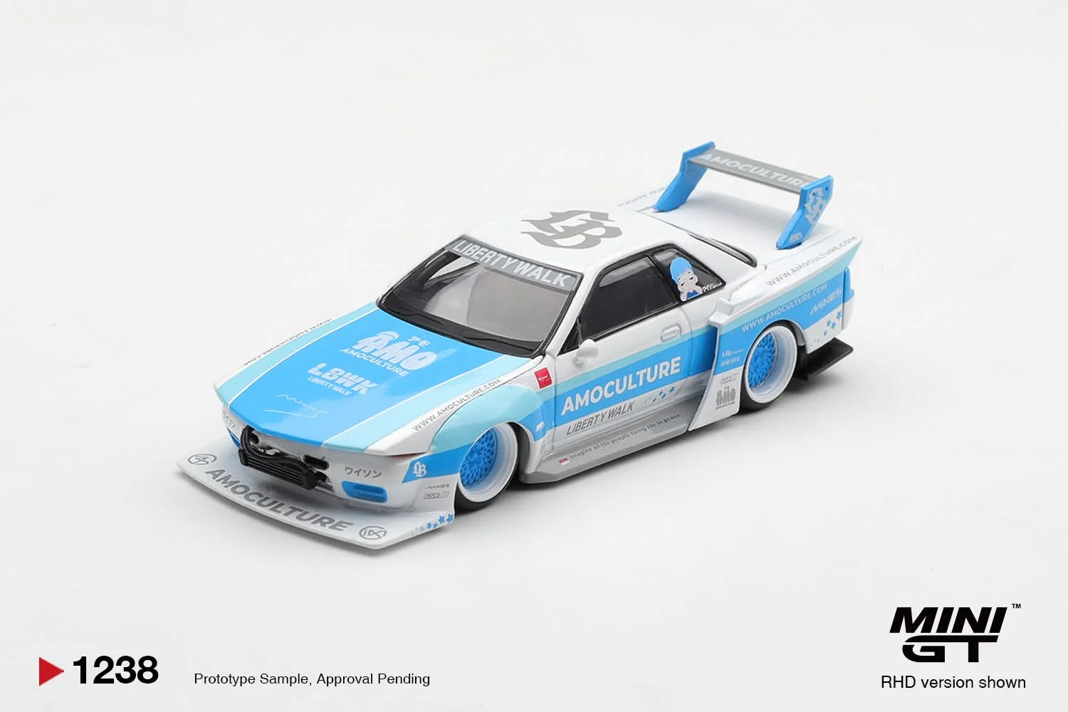 Mini GT 1/64 Nissan Skyline GT-R (R32) LBWK Kaido Works AMOCULTURE