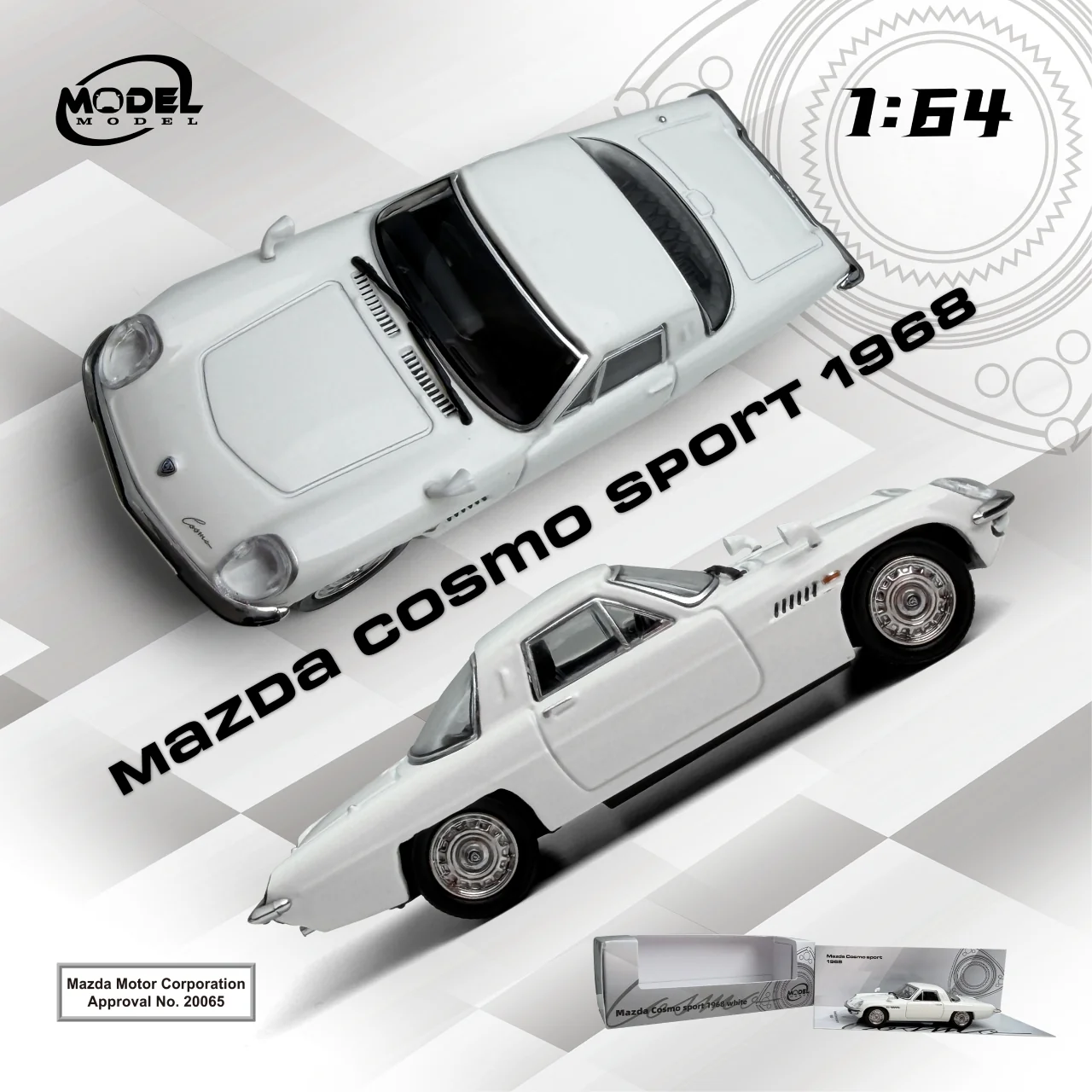 1/64 Mazda Cosmo Sport (2 Versions) Diecast Model - 收藏家模型飛機