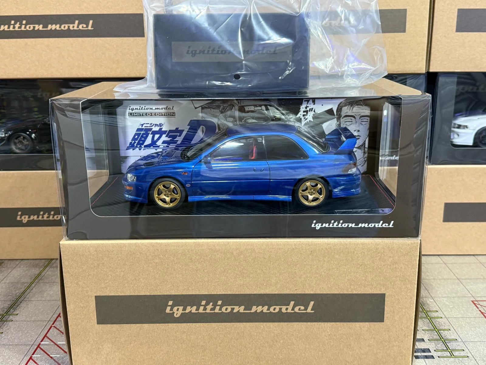 Ignition Model IG3538 1/18 INITIAL D SUBARU Impreza WRX type