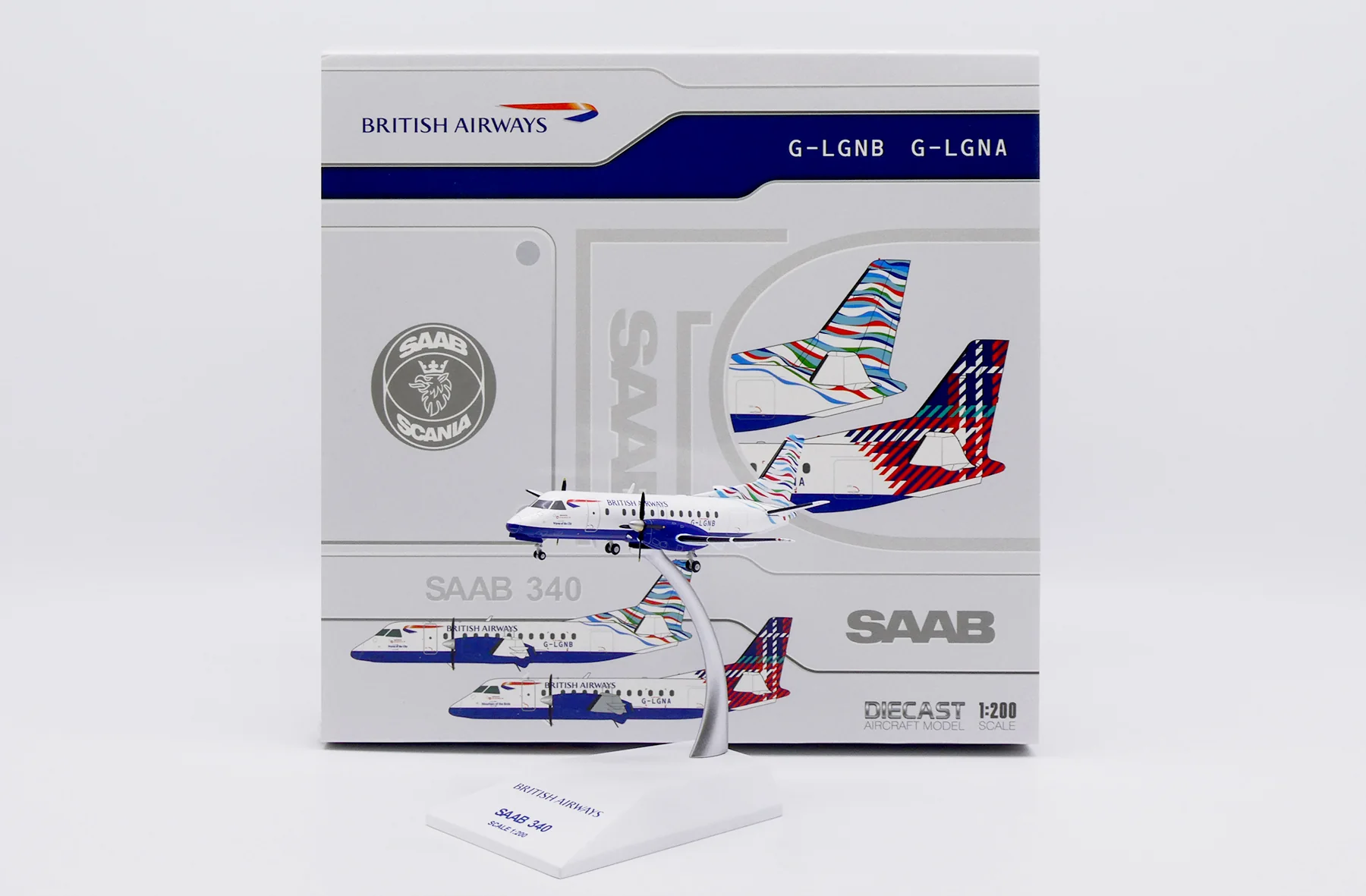 JC Wings 1/200 British Airways Saab 340 Wave G-LGNB - 收藏家模型