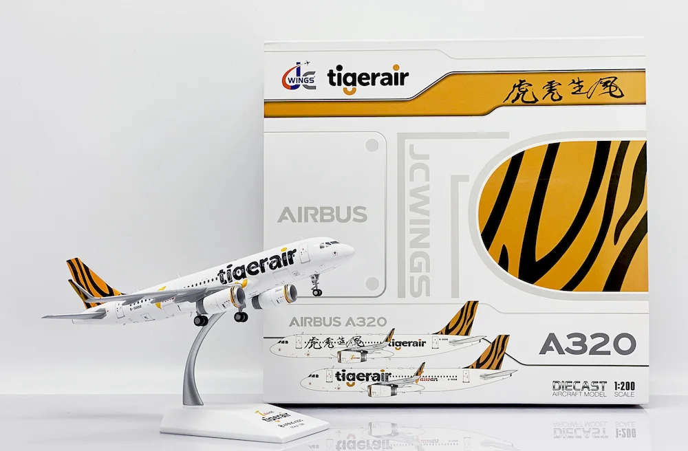 JC Wings 1/200 Tigerair Taiwan Airbus A320 B-50018 - 收藏家模型