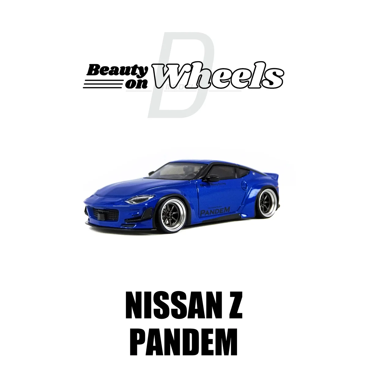 D Model 1/64 Nissan Z Pandem Blue Diecast Model - 收藏家模型