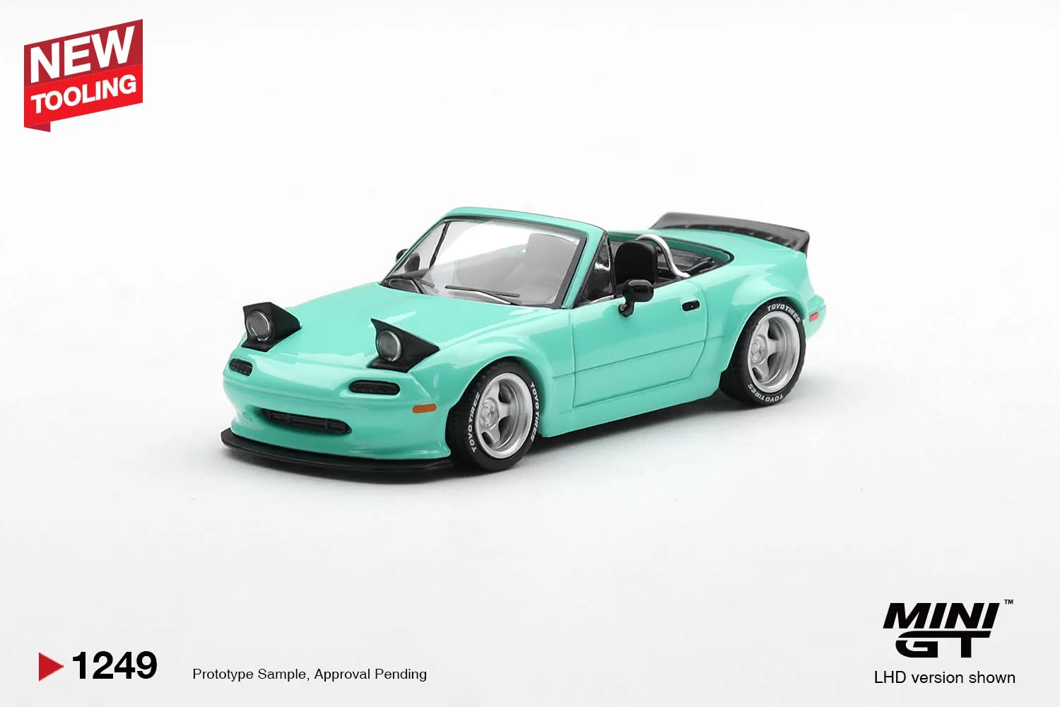 Mini GT 1/64 Mazda MX-5 (NA) Pandem Mint Green (LHD/RHD/Blister