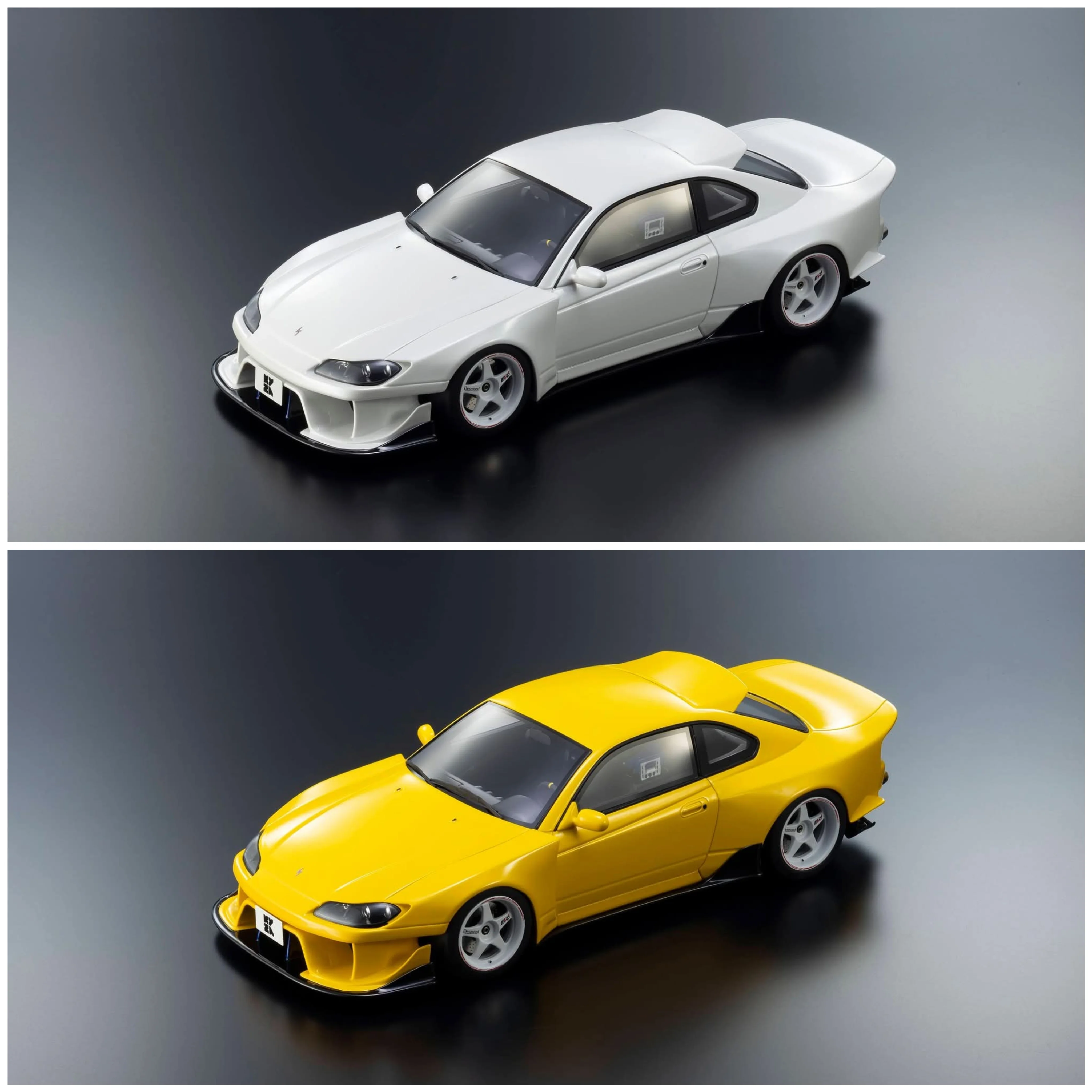 Kyosho 1/18 Nissan Silvia S15 Khyzyl Saleem Resin Model (Yellow