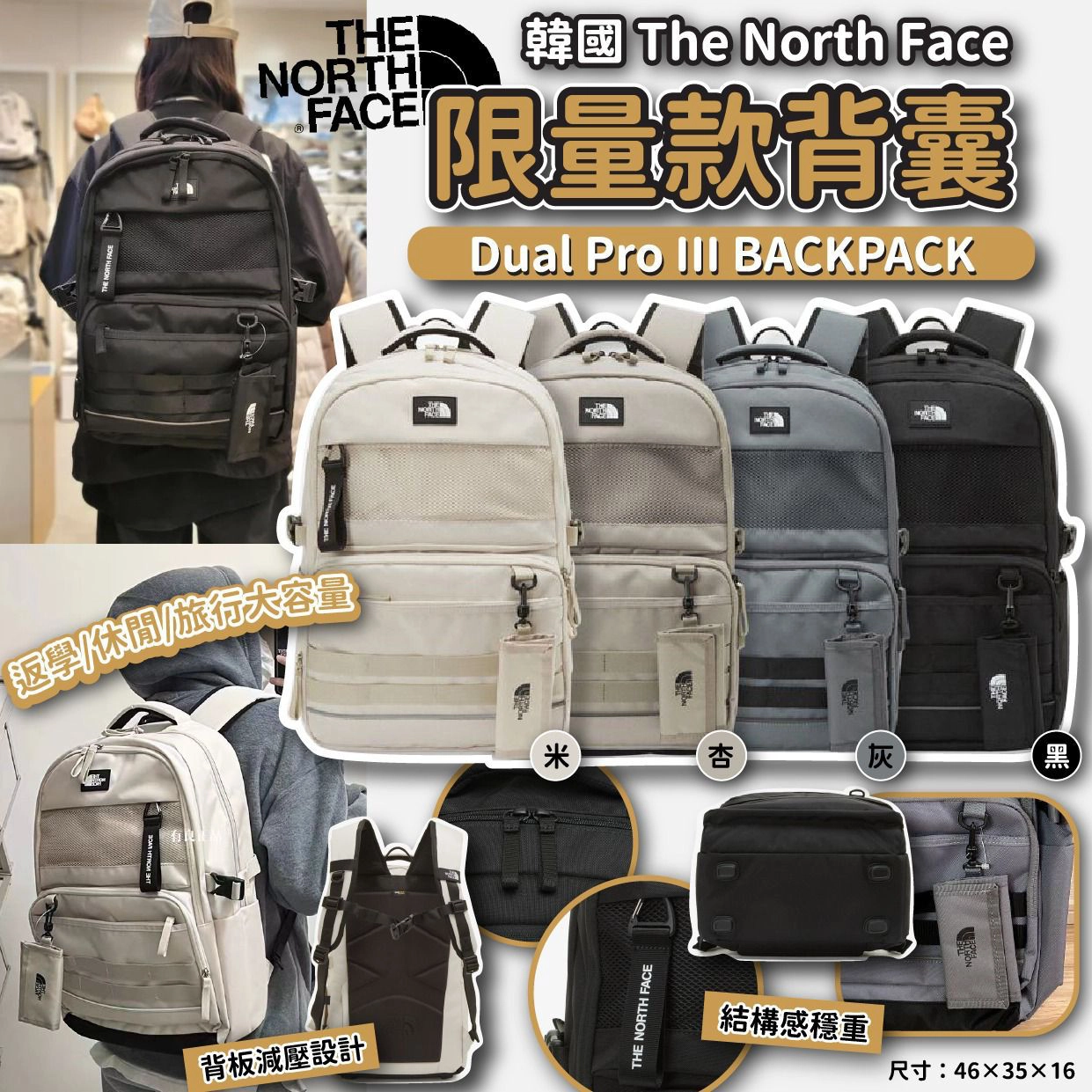 韓国限定THE NORTH FACE DUAL PRO III BACKPACK s-l400.jpg