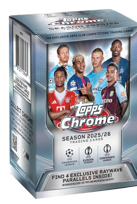 2025-26 Topps Chrome UCC Soccer Value Box - Unity Toy