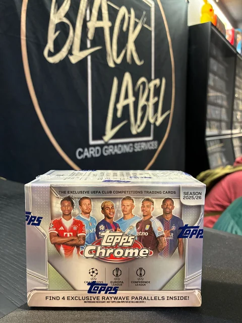 2025-26 Topps Chrome UCC Soccer Value Box - Unity Toy