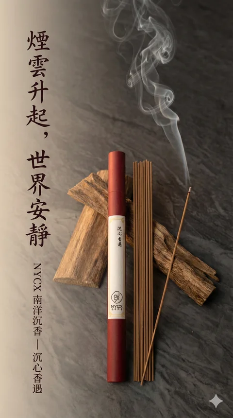 銷量No.1 熱賣!! 天然新山檀香(臥香)21cm - 暉威菩提心Incensebless