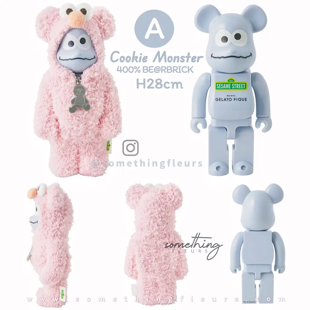 限定] BE@RBRICK × SESAME STREET × GELATO PIQUE (Elmo