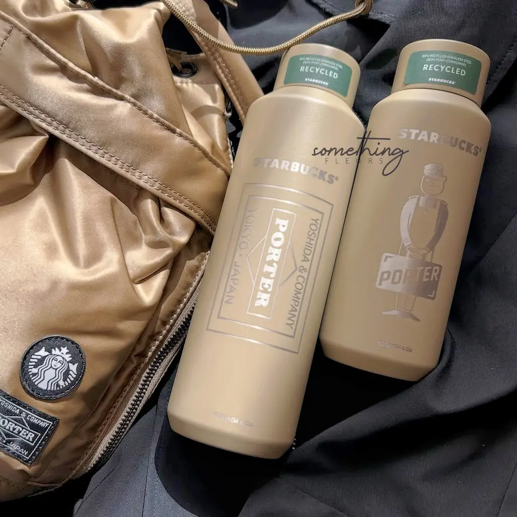 現貨] 日本限定STARBUCKS® x PORTER 雙層真空不鏽鋼保溫杯(355ml