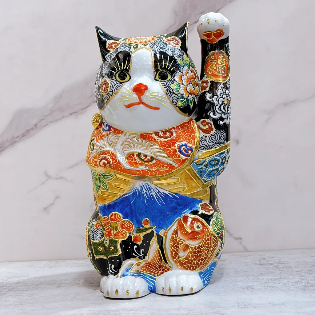 日本九谷燒招財貓富士大富10號- ourlittlezoneluckycat