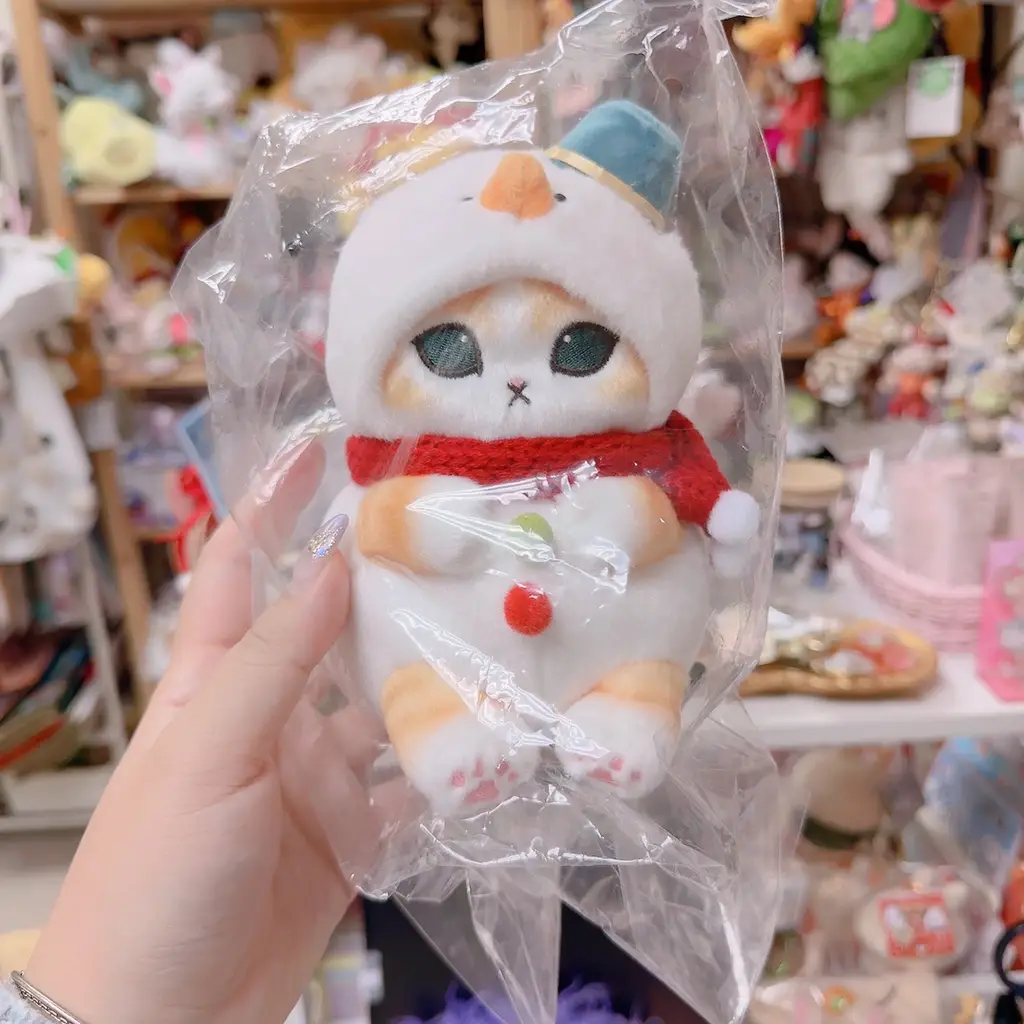 モフサンド　香港限定　7-11限定　キャンディBOX　赤 7-11 印花｜7-11 Mofusand x Sanrio 罐罐貓公仔換領日期/印花