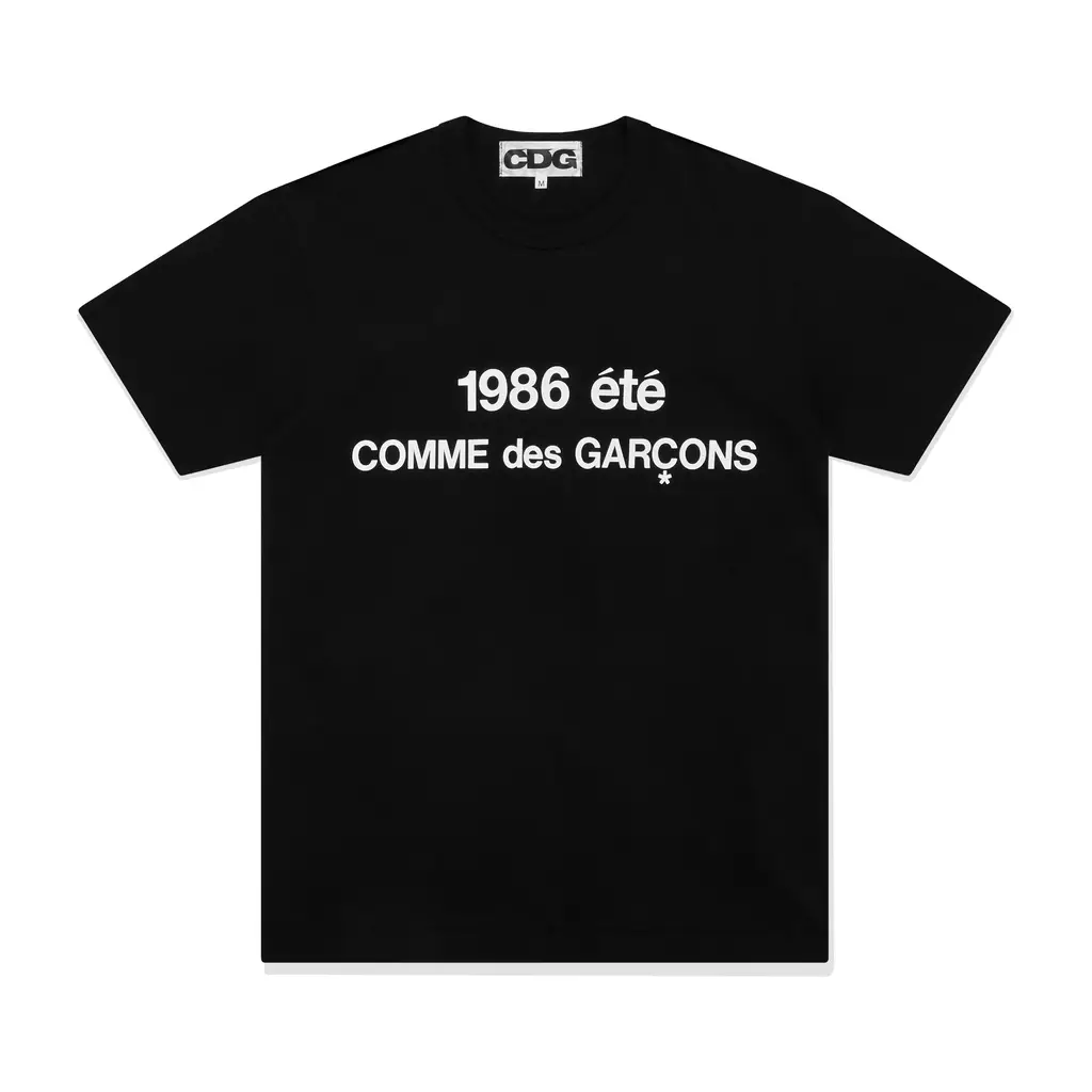 【完売品】T-SHIRT 1986 COMME des GARCONS. L In-Stock 📦 CDG comme des garcons 1986 T-Shirt | Black