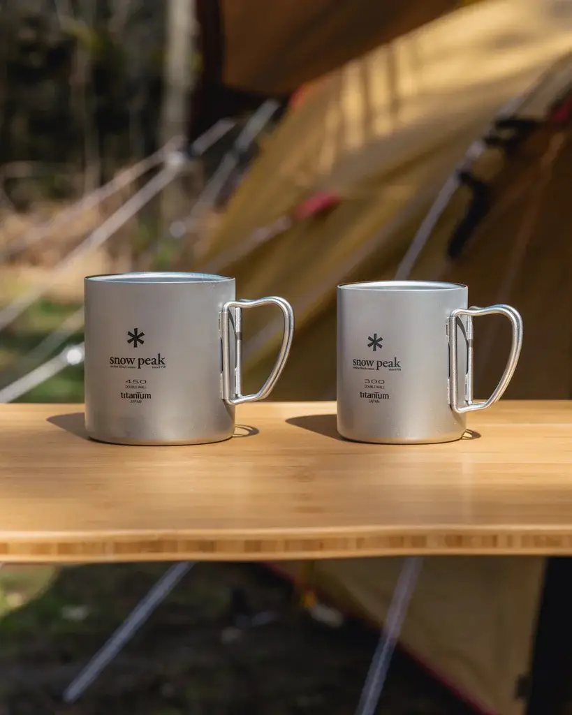  peak Ti-Double Wall 450 Mug 2個セット Snow Peak Ti-Double 450 Mug - Outdoor Life Singapore