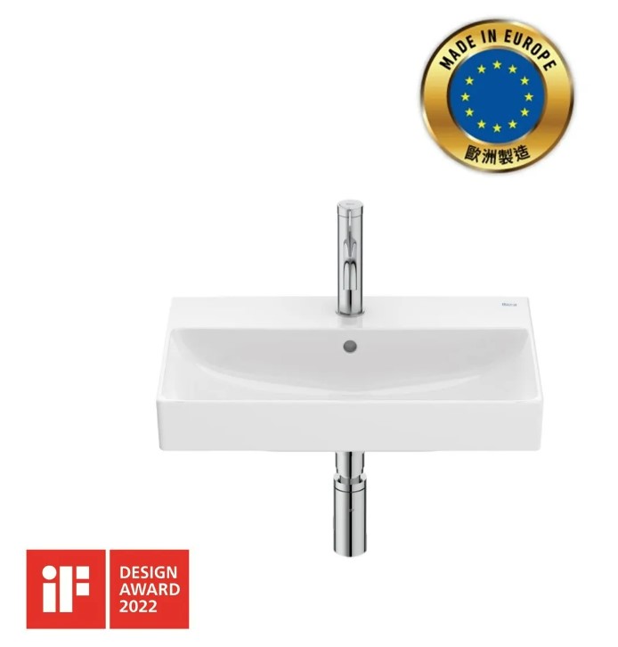 Roca A327683000 ONA 掛牆面盆550x360x150mm 白色- SUNEAST - 日東五金