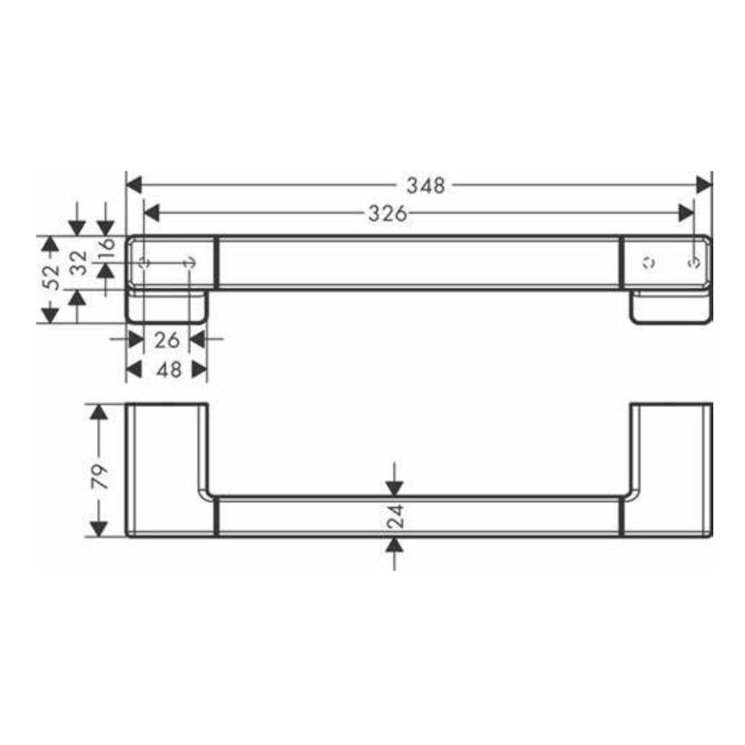 Hansgrohe 41744007/147/347/677/707/997 AddStoris 扶手 - SUNEAST - 日東 五金潔具有限公司