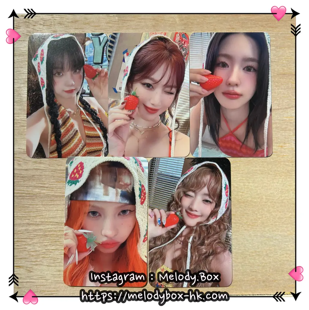 (G)I-DLE  I SWAY makestar イチゴ 　5枚コンプセット G)I-DLE I SWAY makestar イチゴ 5枚コンプセット - メルカリ