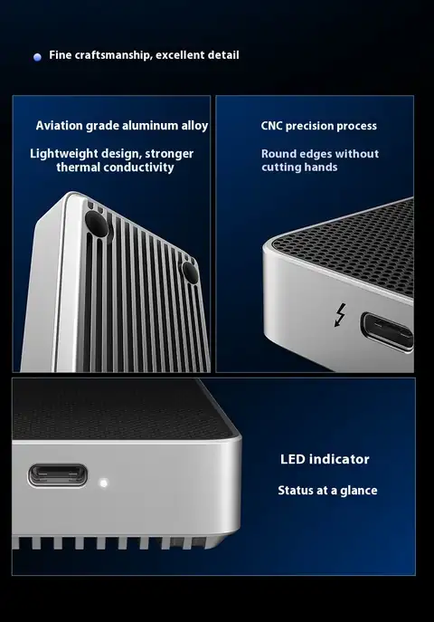 ORICO Thunderbolt 5 80Gbps Aluminum Alloy Built in Solid-state