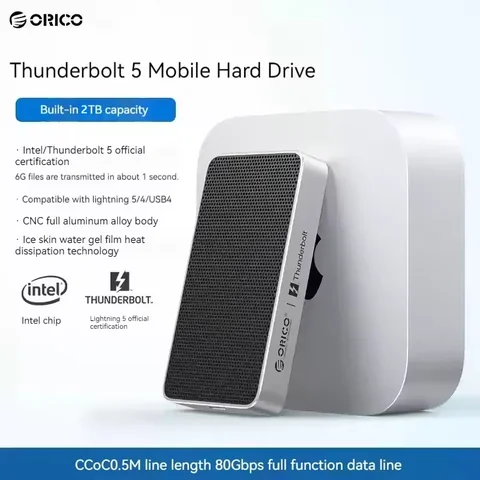 ORICO Thunderbolt 5 80Gbps Aluminum Alloy Built in Solid-state