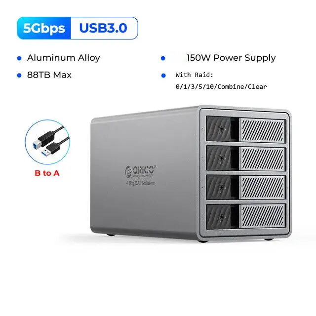 ORICO Aluminum 4 bay 3.5