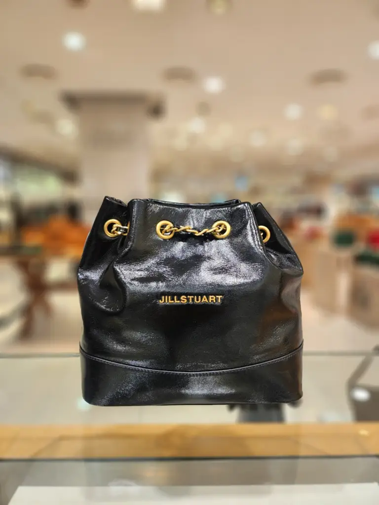JillStuart Coco Chain Black gold-embellished drawstring