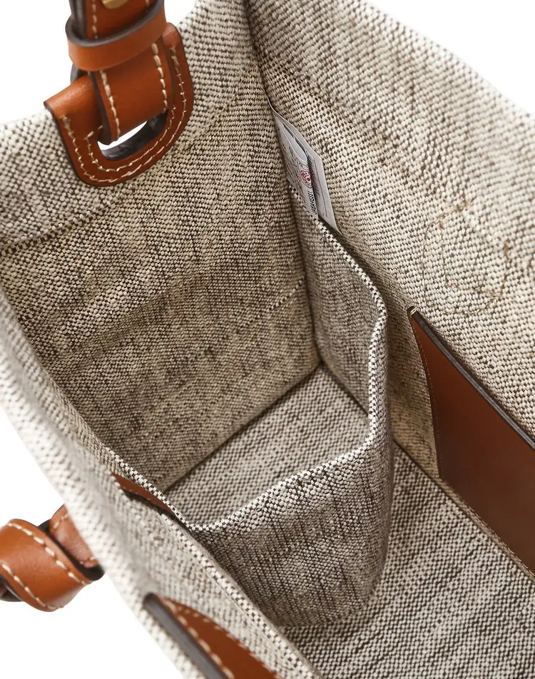 ◆JILLSTUART◆[SUMMER JUTE] Brown jute canvas book tote bag 81WK730jFqL.jpg