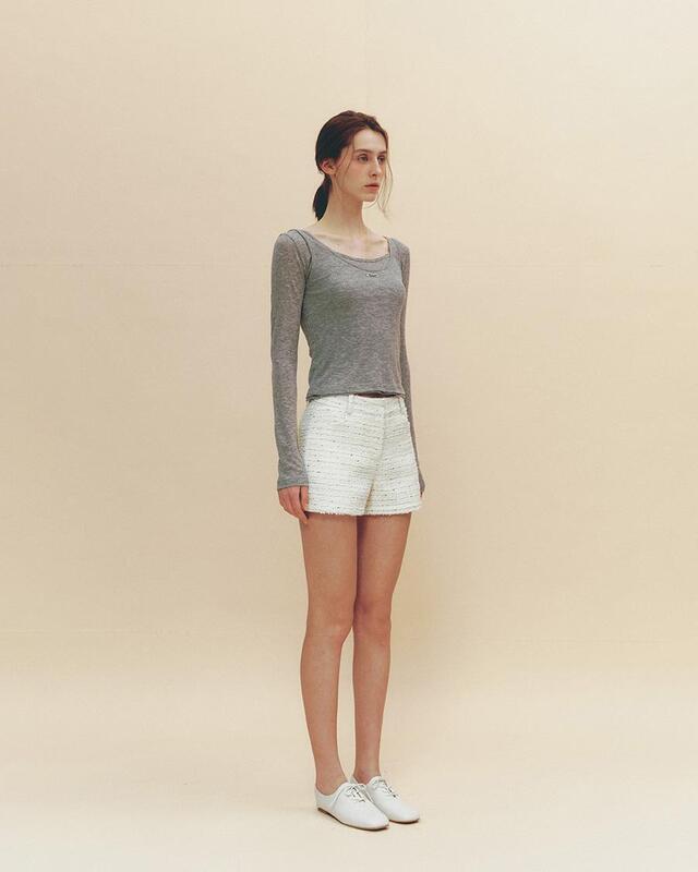 ショートパンツ NOIRNINE Tweed Shorts 5BMR0016 Noirnine Tweed Shorts - Eonni in Seoul 韓國代購