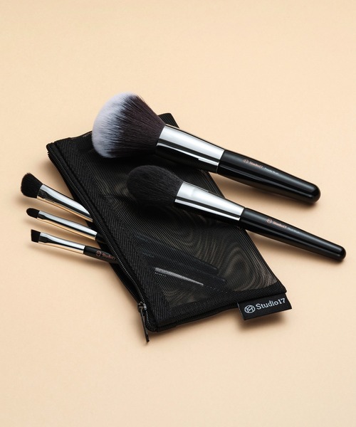 現貨｜Studio 17 Portable Makeup Brush Set 五枝化妝刷套裝連小袋子