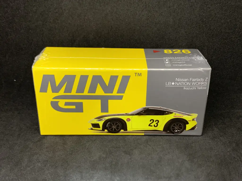 minigtセット MINIGT MINI GT 826 Nissan Z LB☆NATION WORKS Ikazuchi Yellow