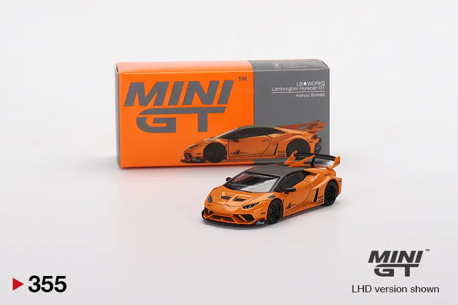 MINI GT Lamborghini Huracan GT3 オレンジ 355 現貨MINIGT 355 LB Works Lamborghini Huracan GT MINI GT - JackFat Toys