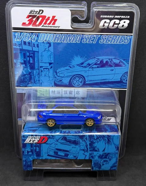 Hobby Japan HJ64 INITIAL D 頭文字D 30th Subaru impreza GC8 文太HJ