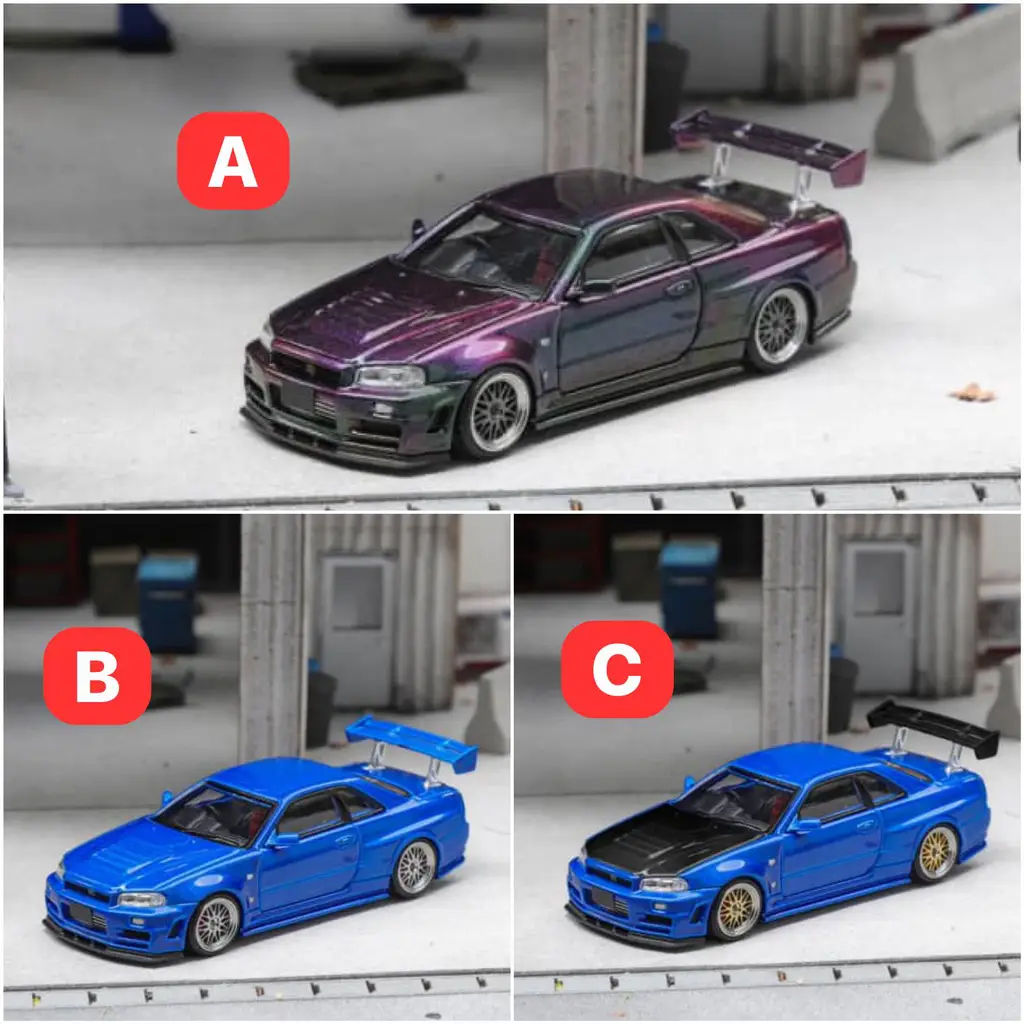 預訂Pre-order 》Fuji富士1:64合金模型Nissan Skyline R34，GTR Nismo